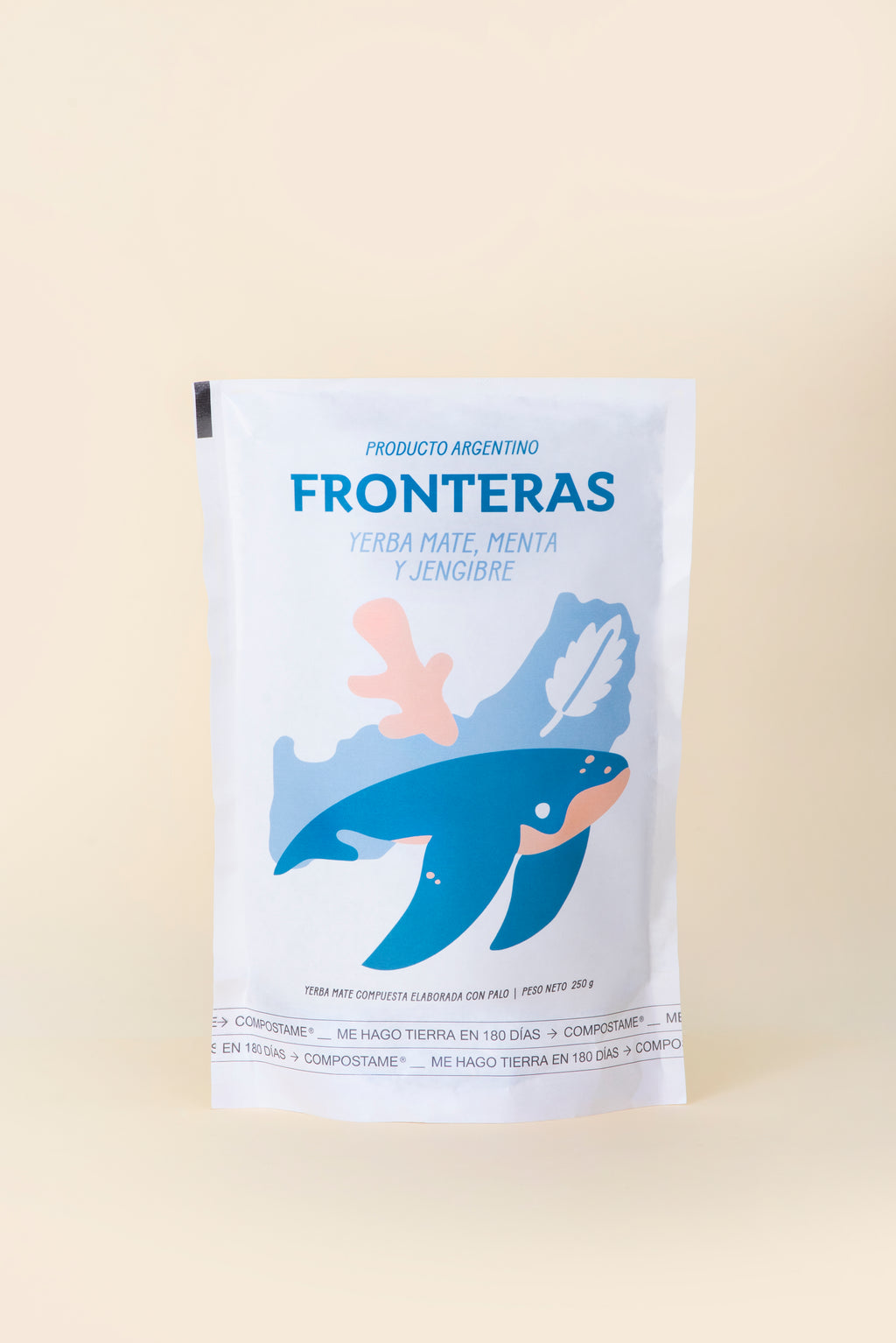 Yerba Mate Fronteras con Menta y Jengibre 250g
