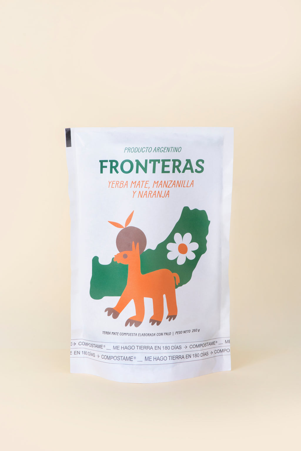Yerba Mate Fronteras con Manzanilla y Naranja 250g