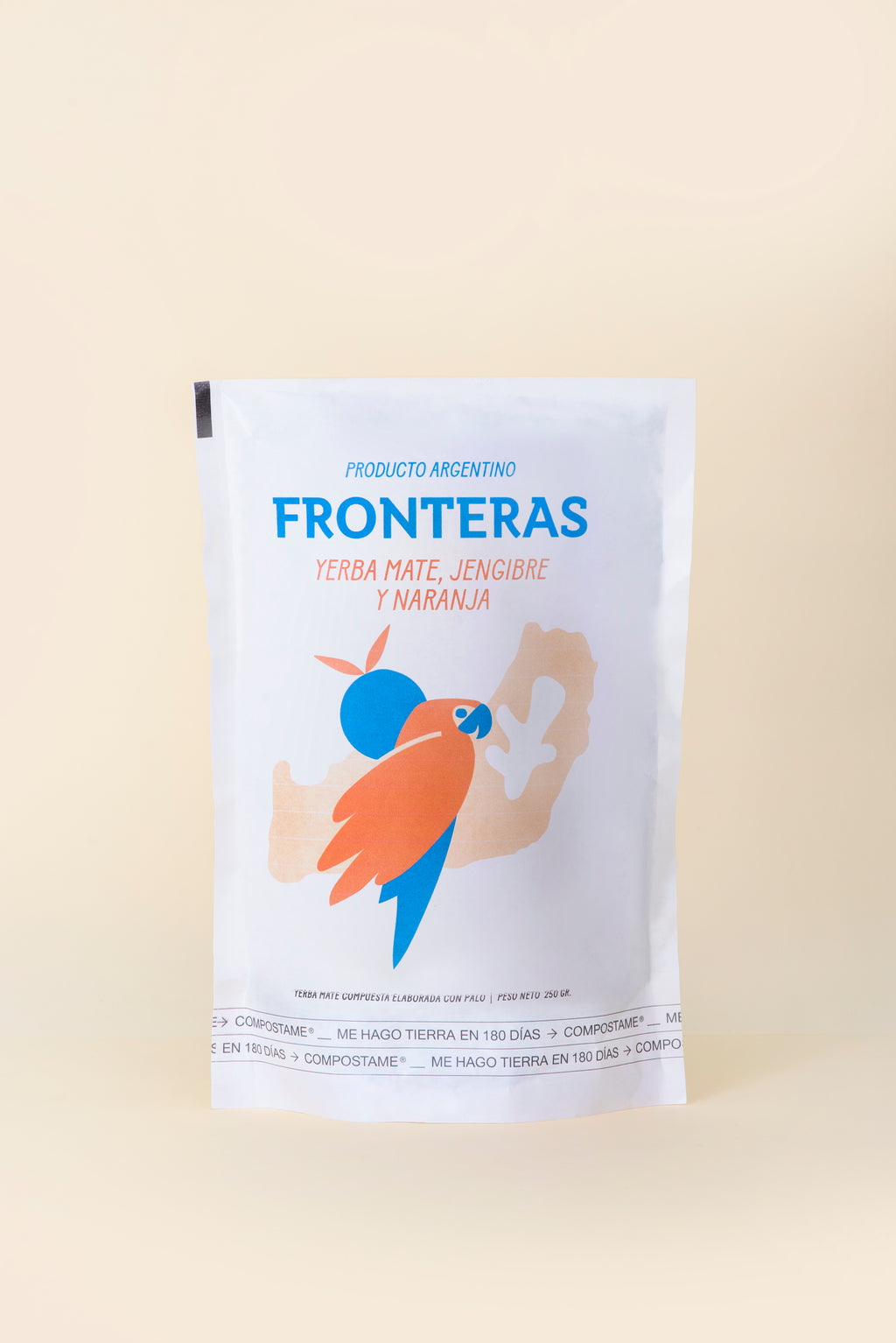Yerba Mate Fronteras con Jengibre y Naranja 250g
