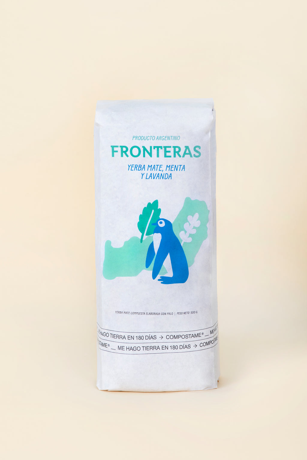 Yerba Mate Fronteras con Menta y Lavanda Pack 500 grs