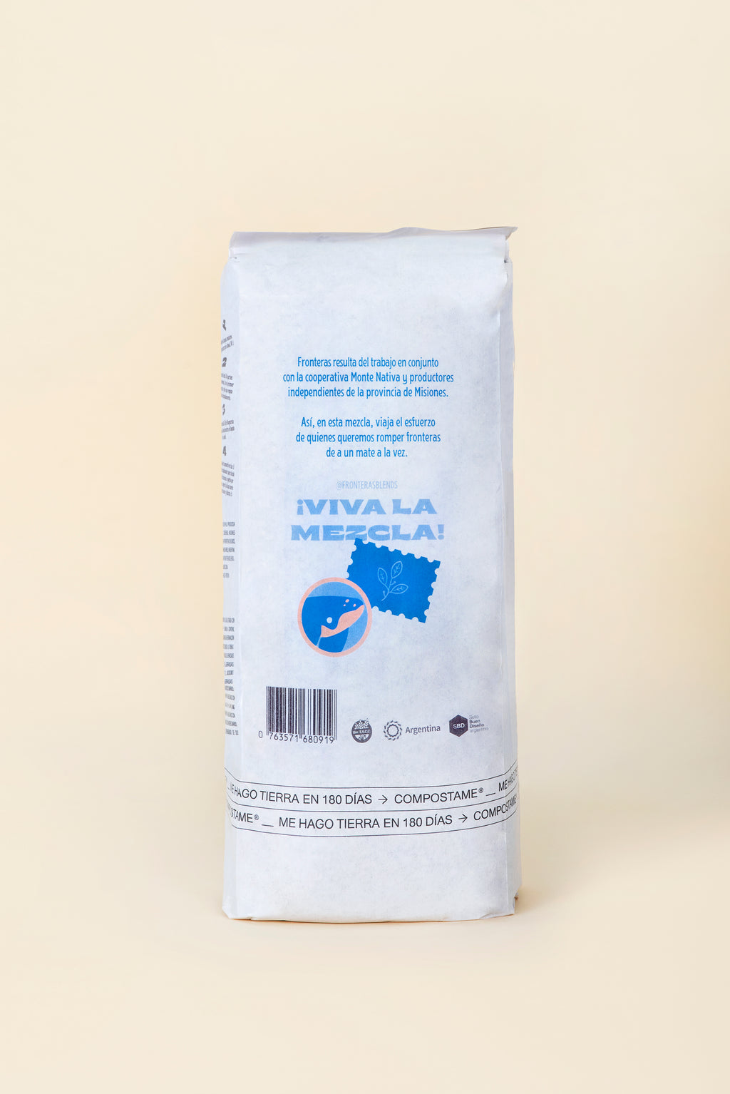 Yerba Mate Fronteras con Menta y jengibre Pack 500 grs