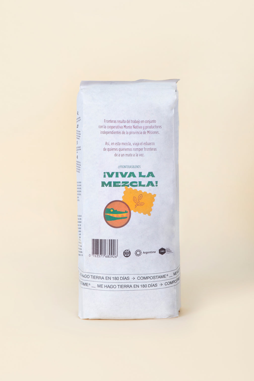 Yerba Mate Fronteras con Poleo & Cardamomo Pack 500 grs