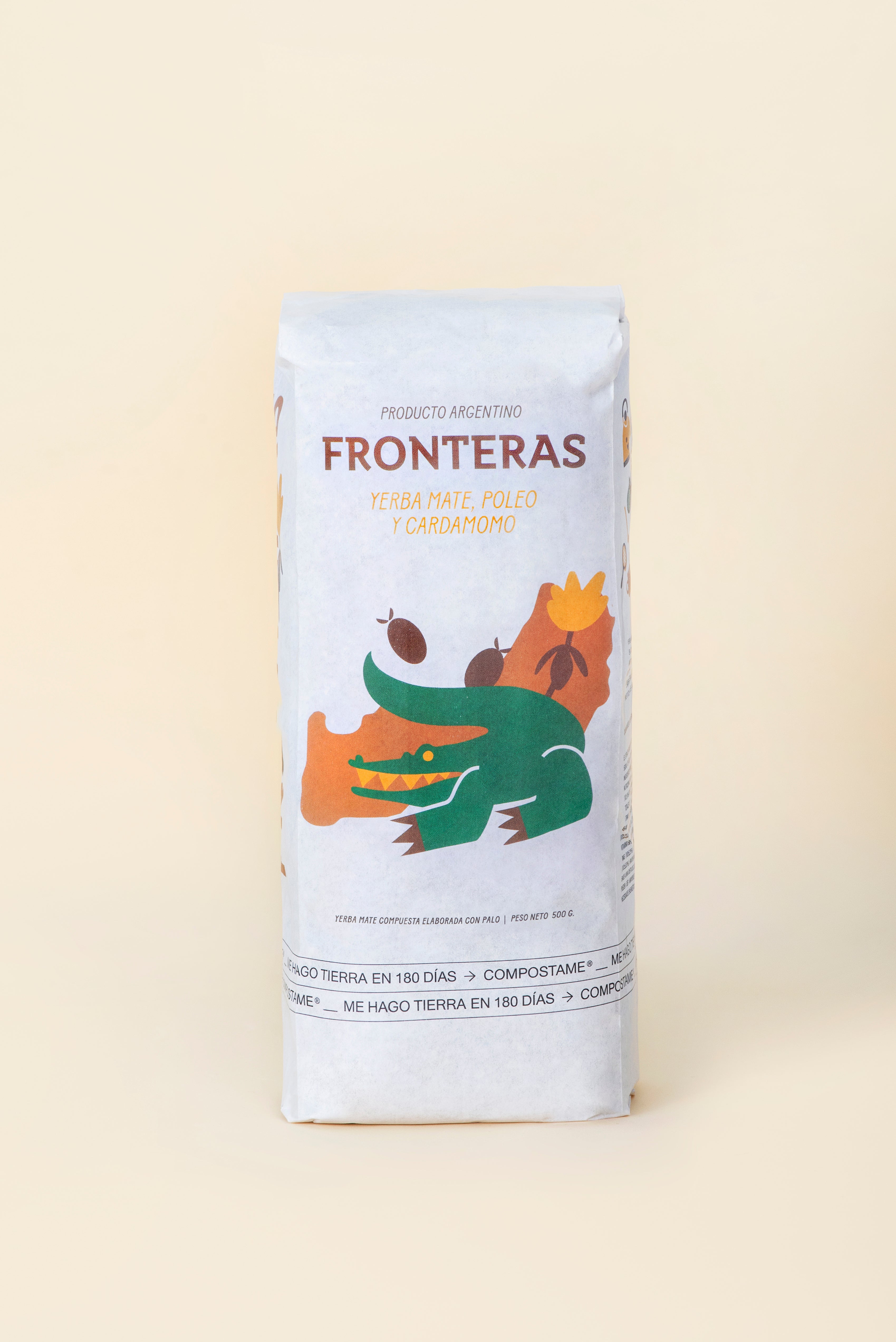 Yerba Mate Fronteras con Poleo & Cardamomo Pack 500 grs