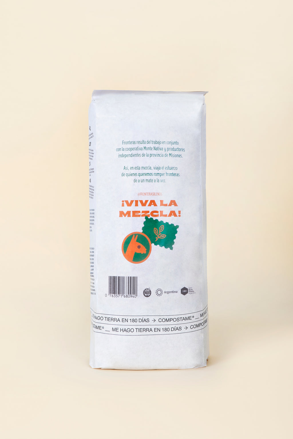 Yerba Mate Fronteras con Manzanilla & Naranja Pack 500 grs