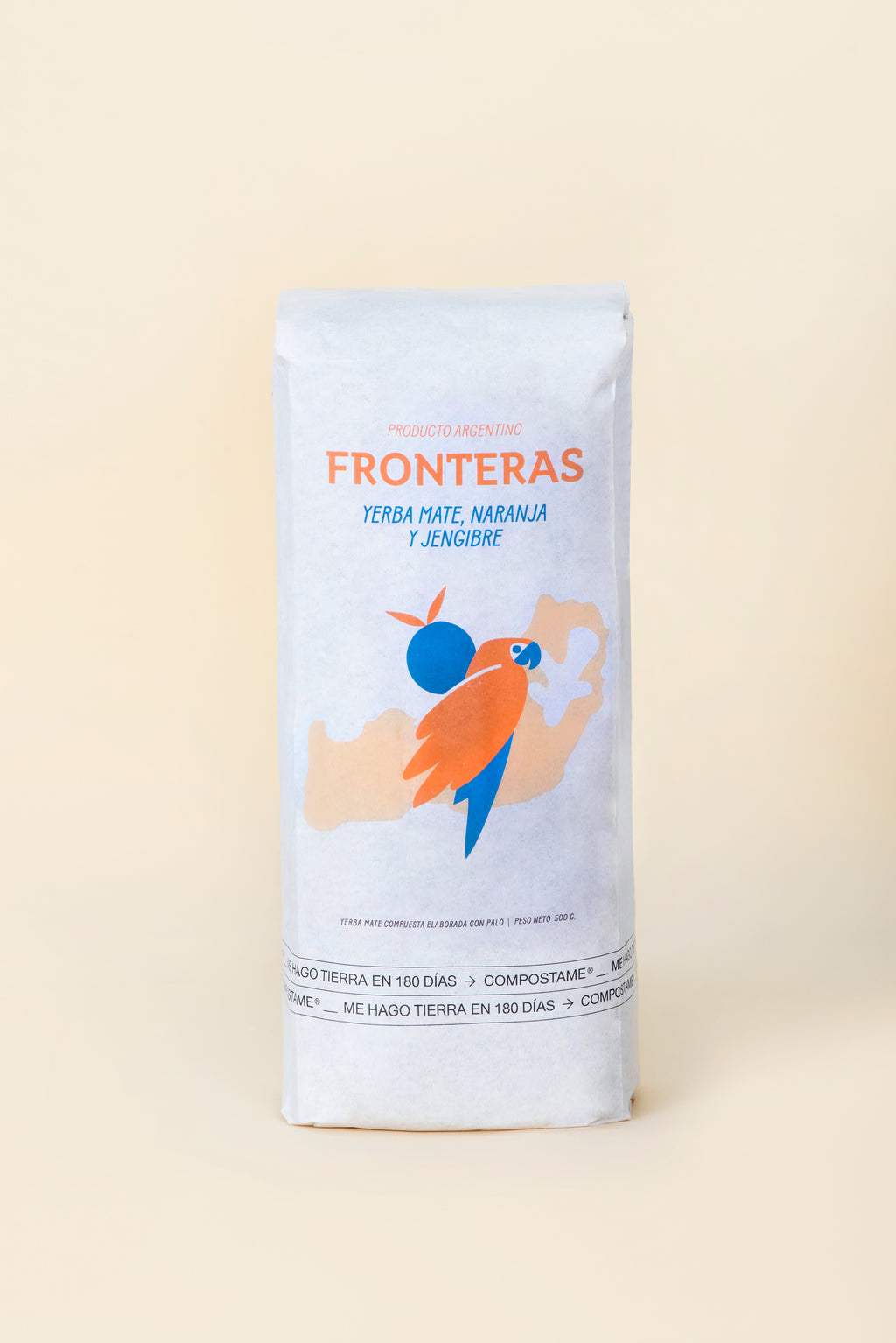 Yerba Mate Fronteras con Jengibre & Naranja Pack 500 grs