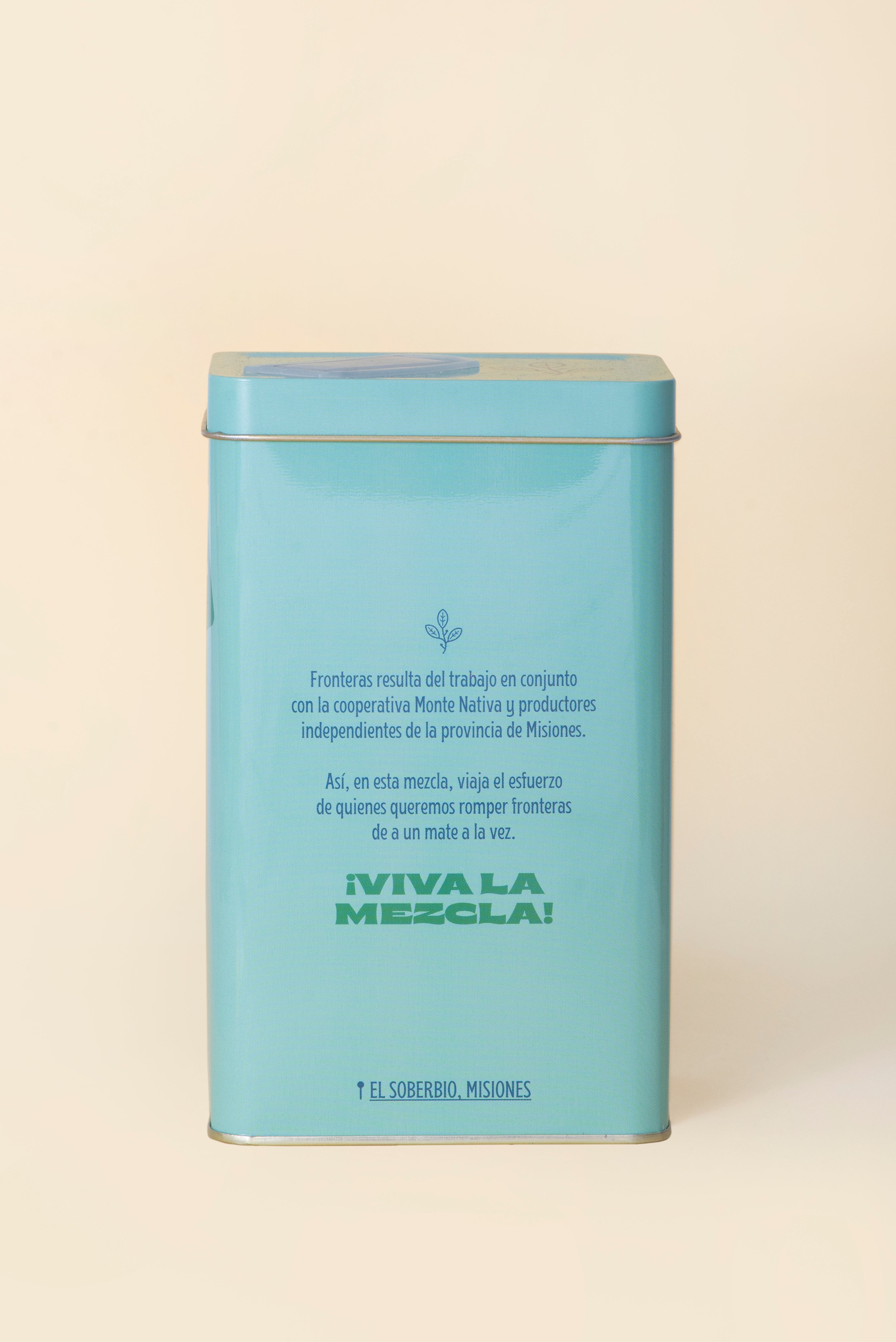 Yerba Mate Fronteras con Menta y Lavanda Lata 500 grs