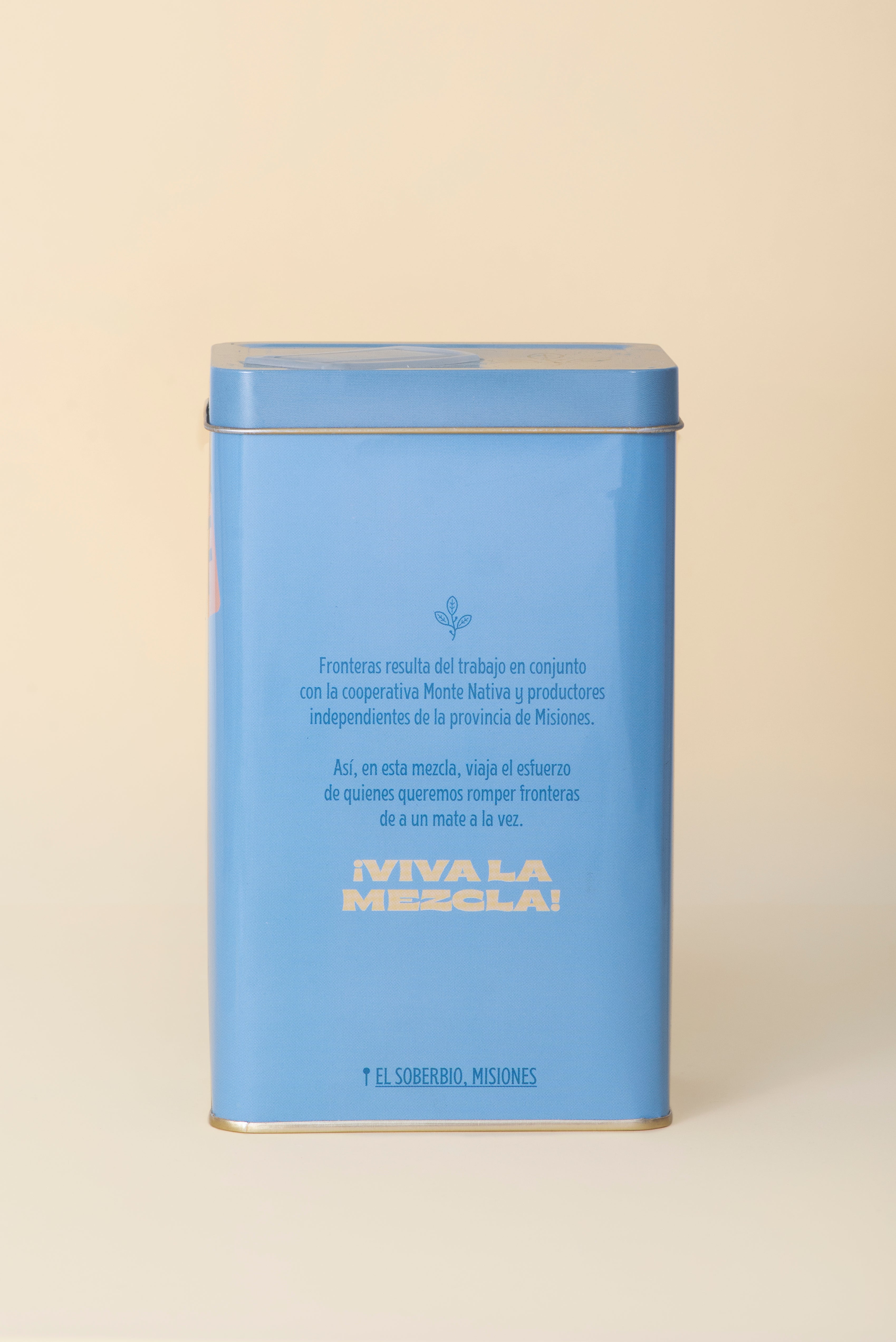 Yerba Mate Fronteras con Menta y jengibre Lata 500 grs