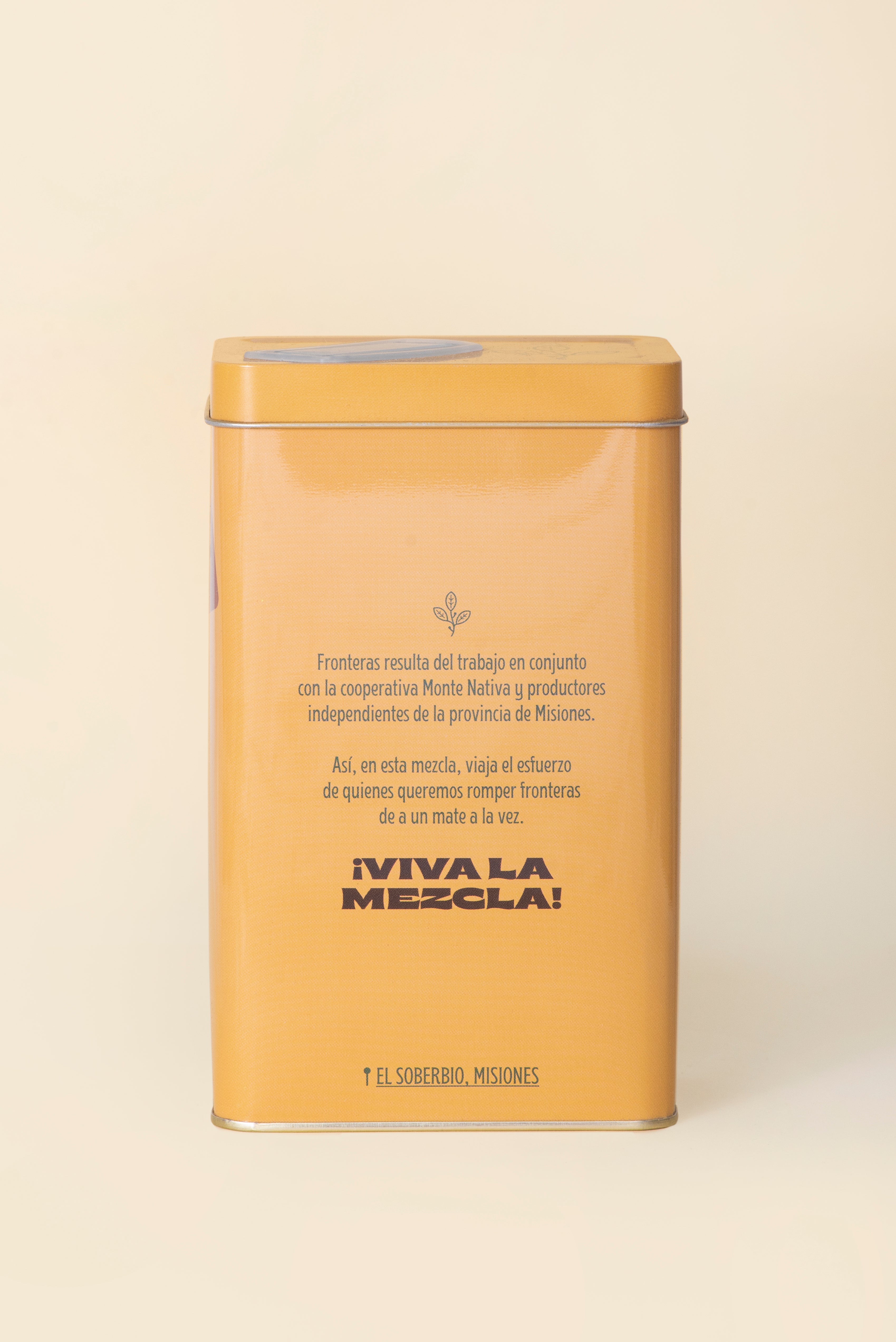 Yerba Mate Fronteras con Poleo & Cardamomo Lata 500 grs