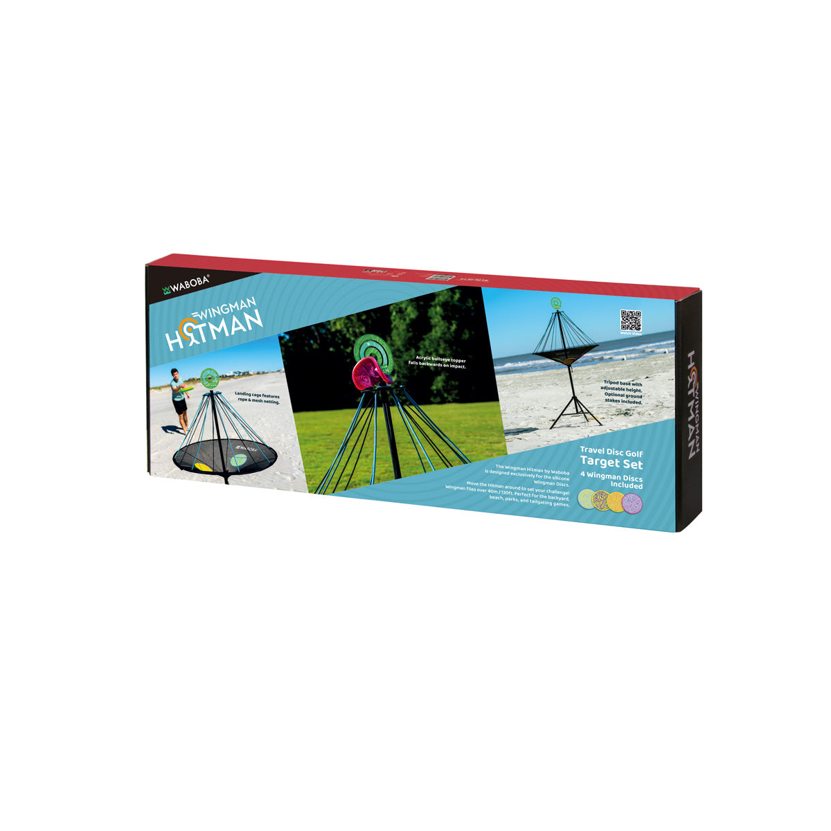 Juego de Puntería con Frisbee Hitman Waboba - 2 en 1 con 4 Discos