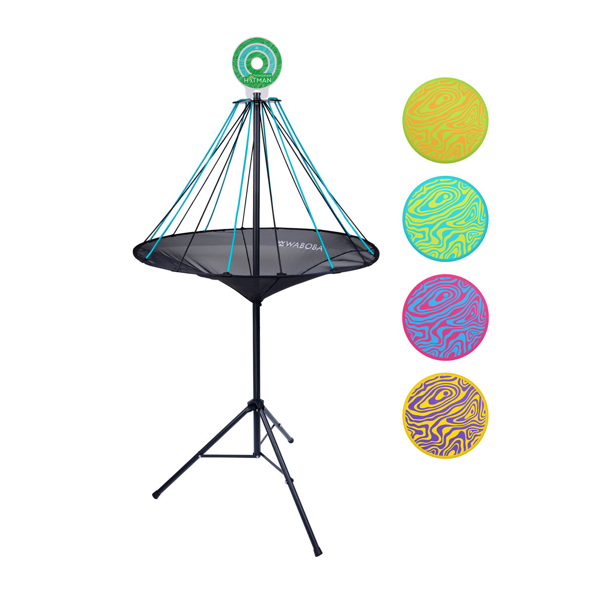 Juego de Puntería con Frisbee Hitman Waboba - 2 en 1 con 4 Discos