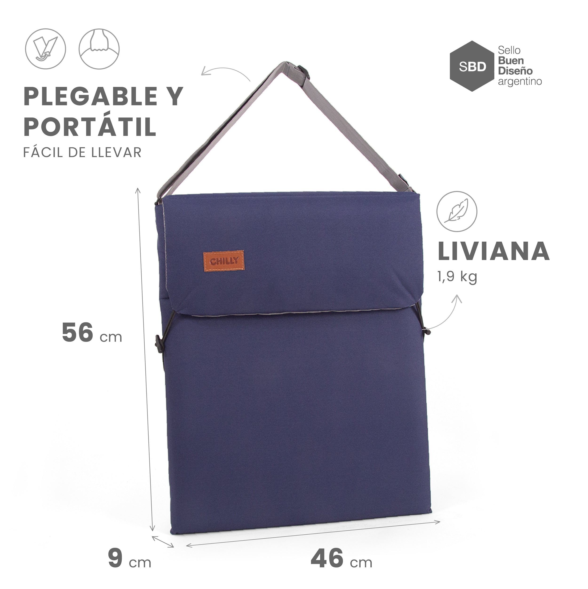 Reposera AZUL MARINO