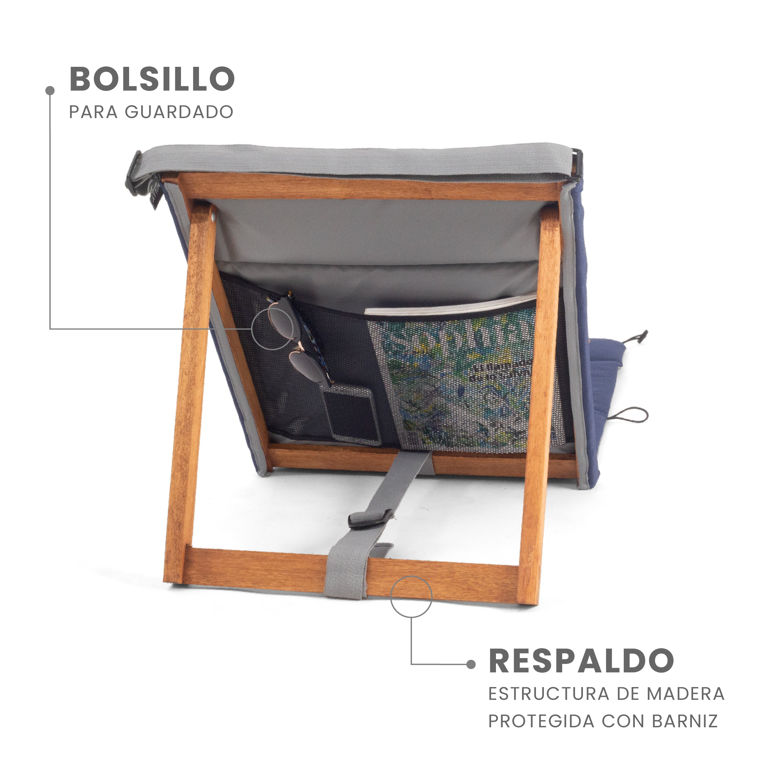 Reposera AZUL MARINO