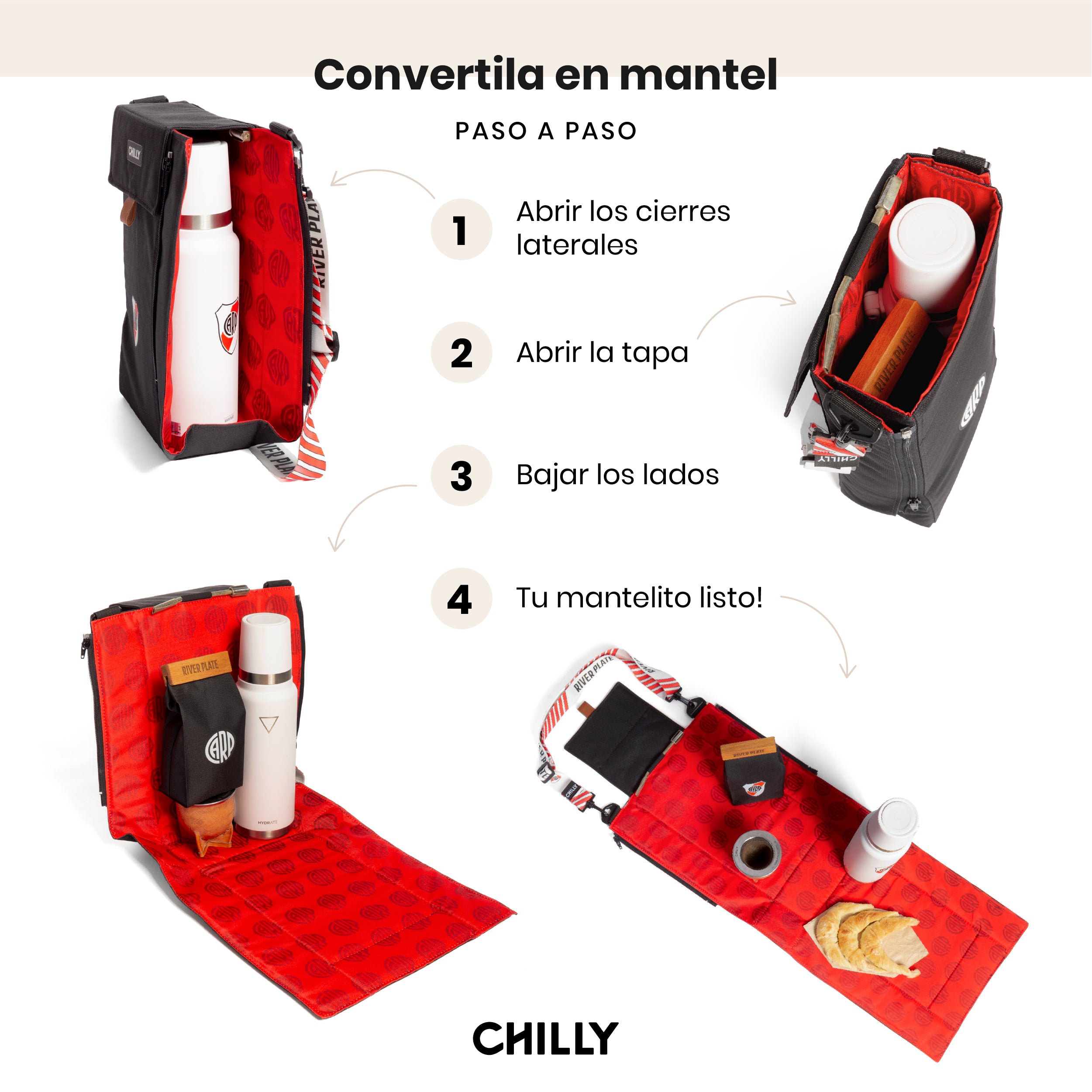 Bolso Matero River Plate ESCUDO