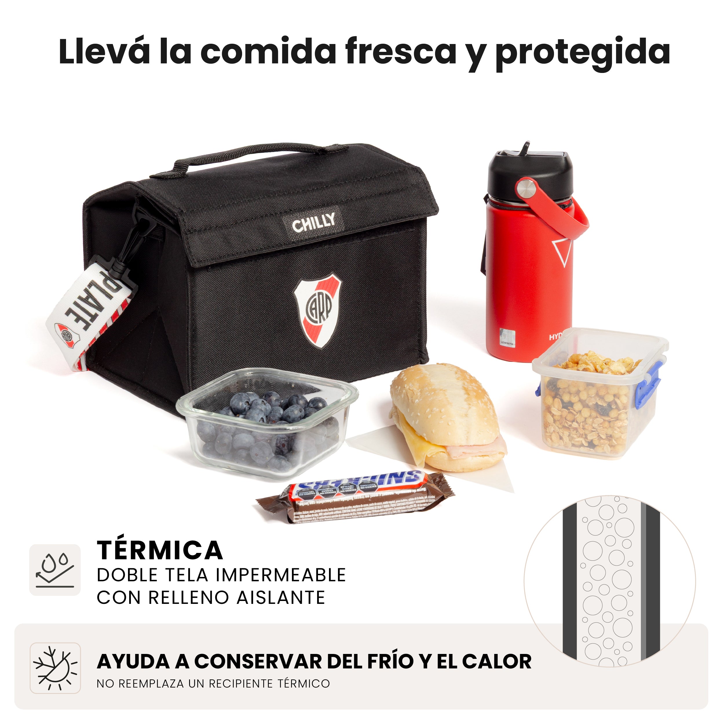 Lunchera Térmica 8L River Plate ESCUDO