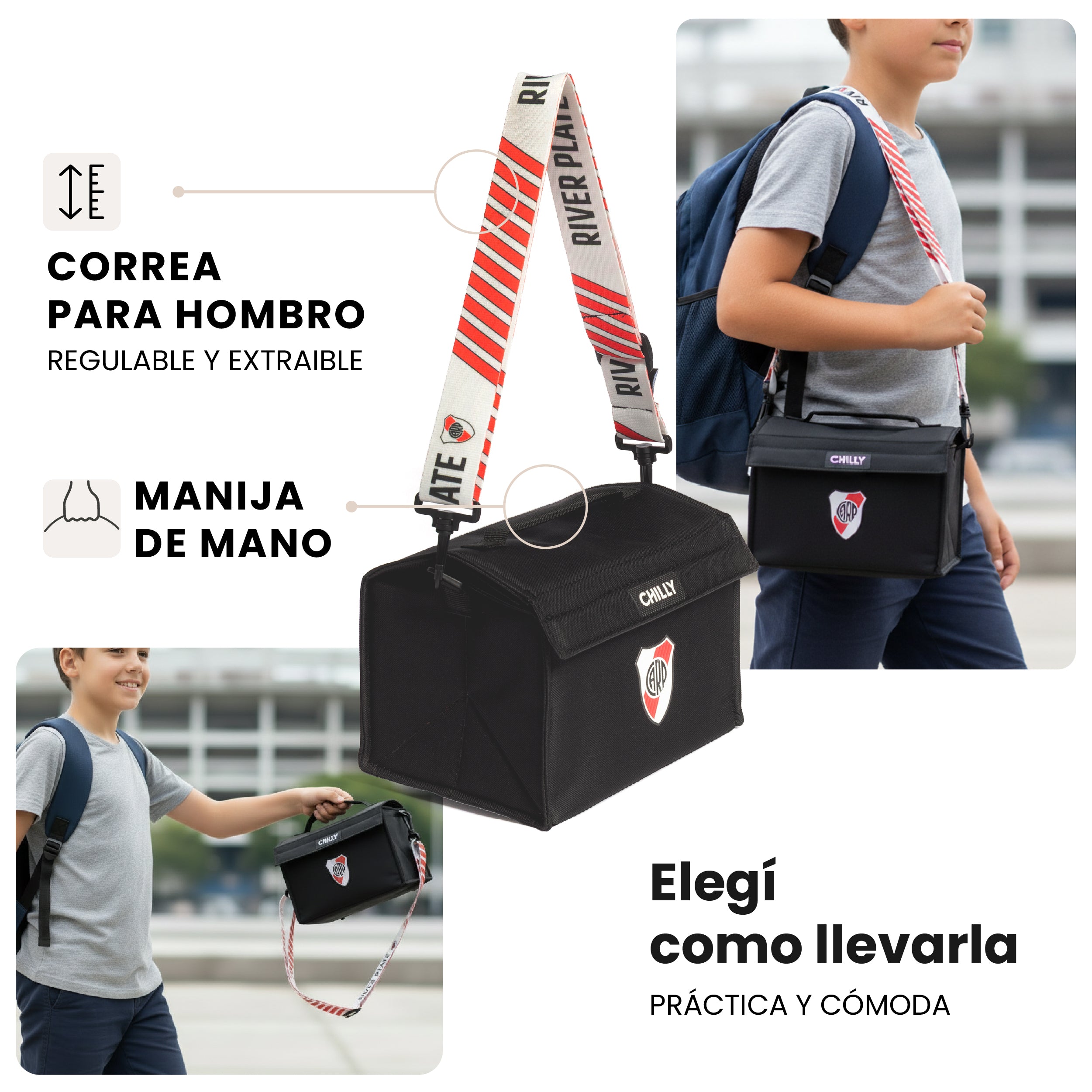 Lunchera Térmica 8L River Plate ESCUDO