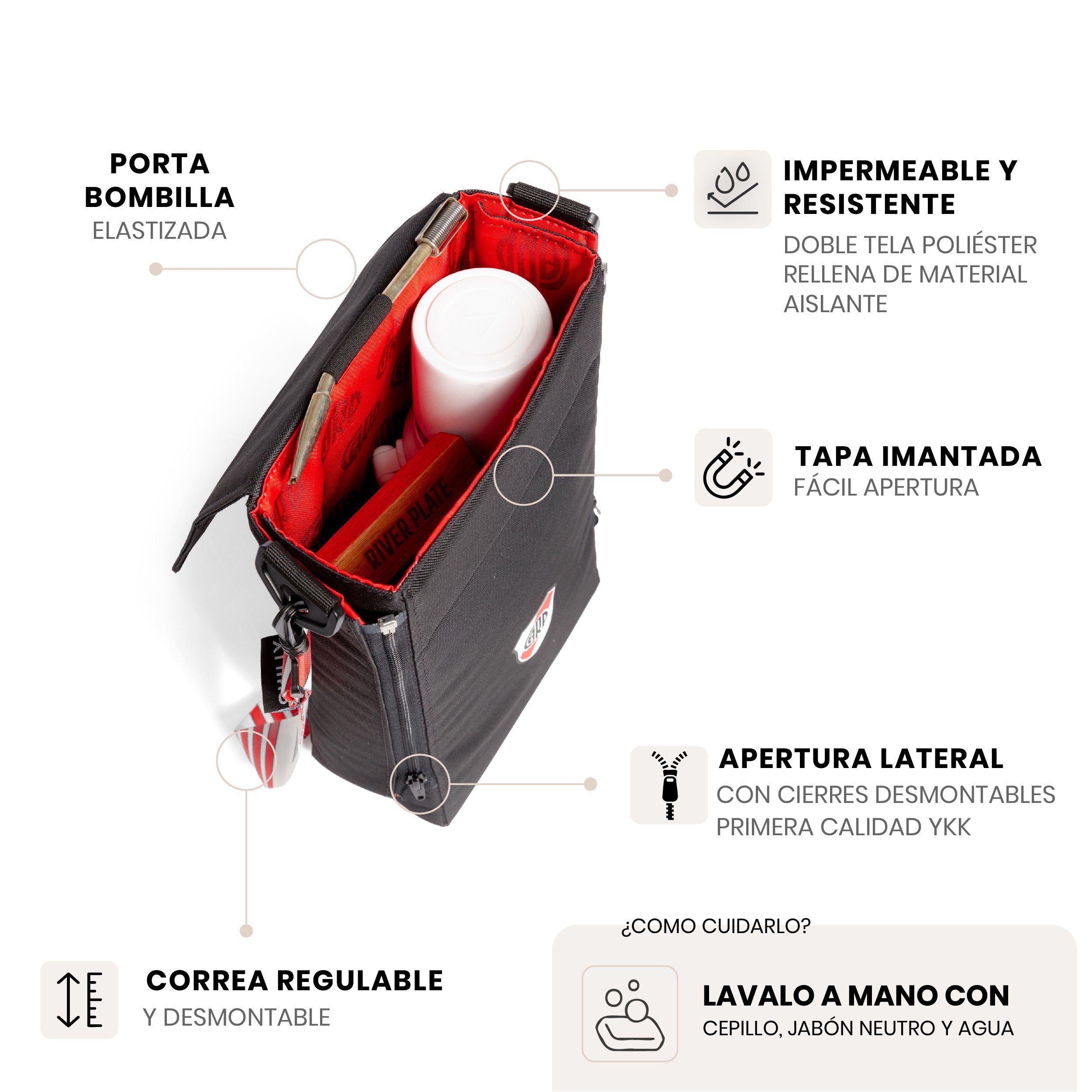 Bolso Matero River Plate CARP