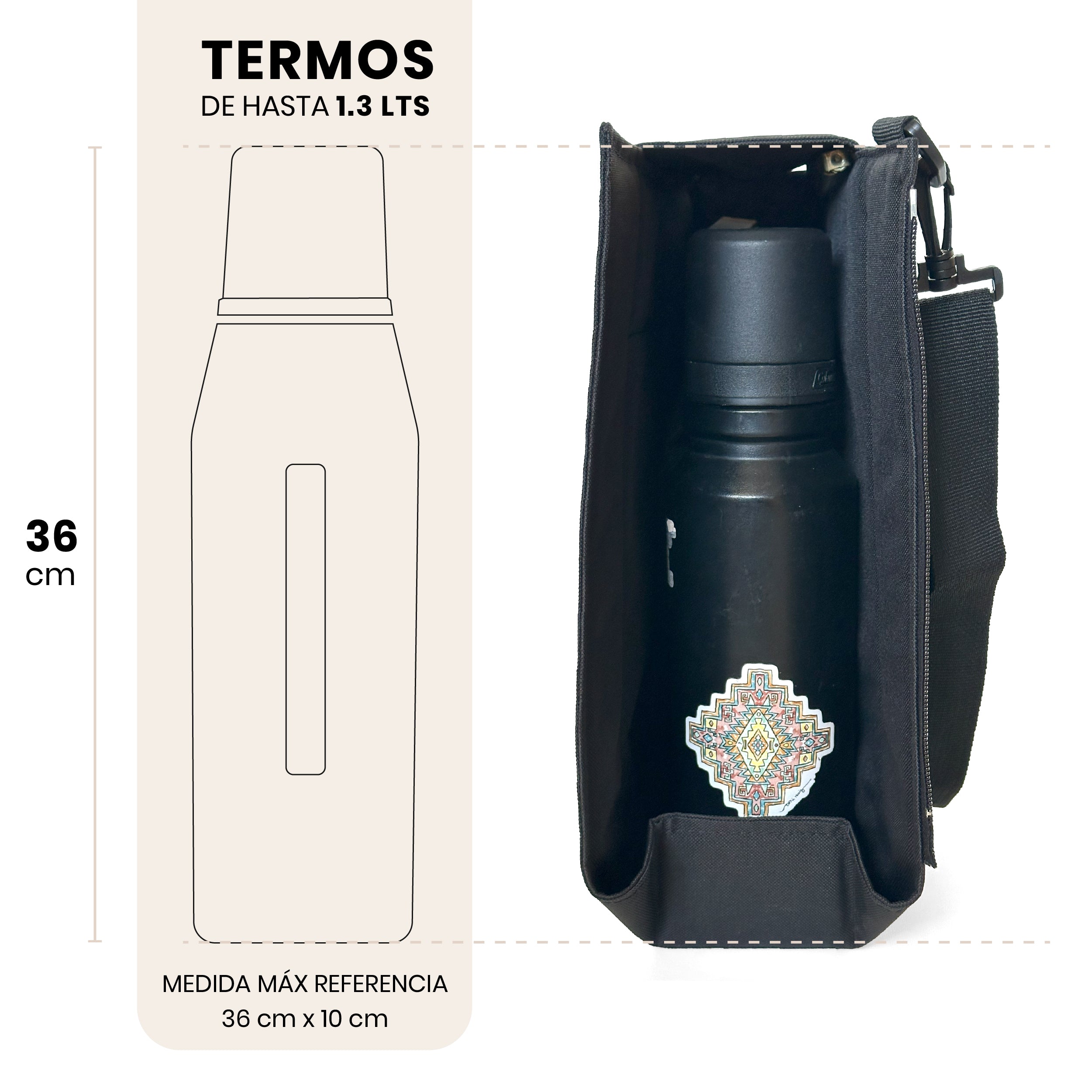 Bolso matero Chilly con capacidad para termos de hasta 1.3 litros