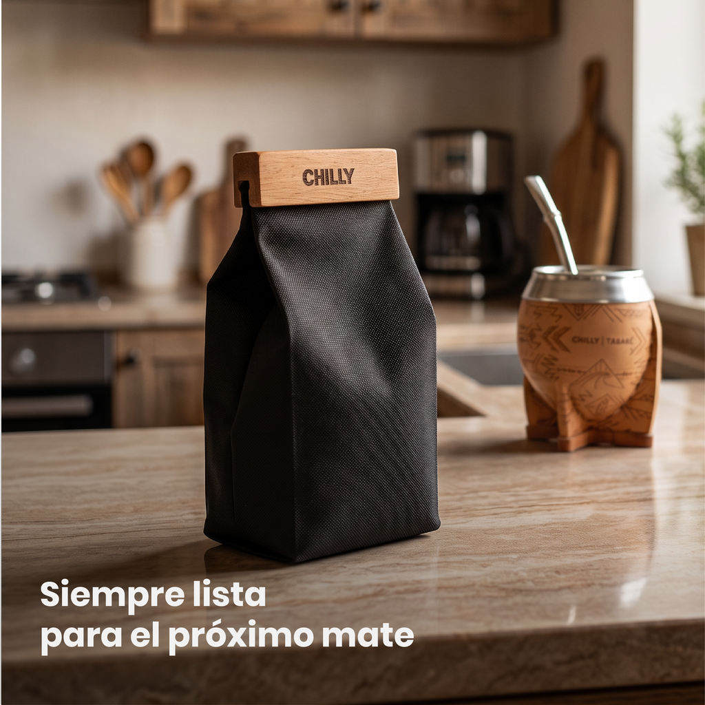 Yerbera 500 gr NEGRA