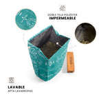 Interior impermeable y lavable de la yerbera de tela Indie