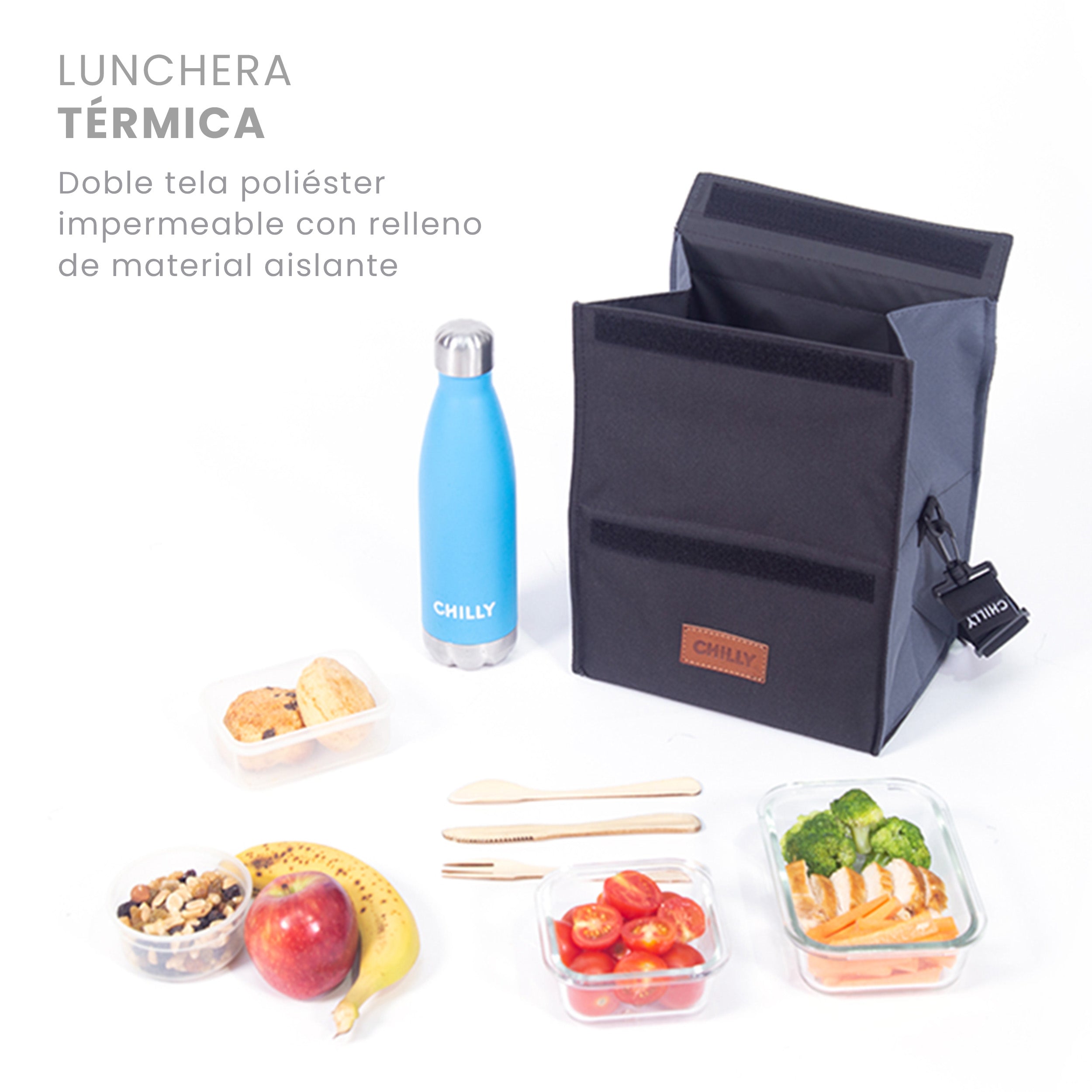 Lunchera 8 lts NEGRA