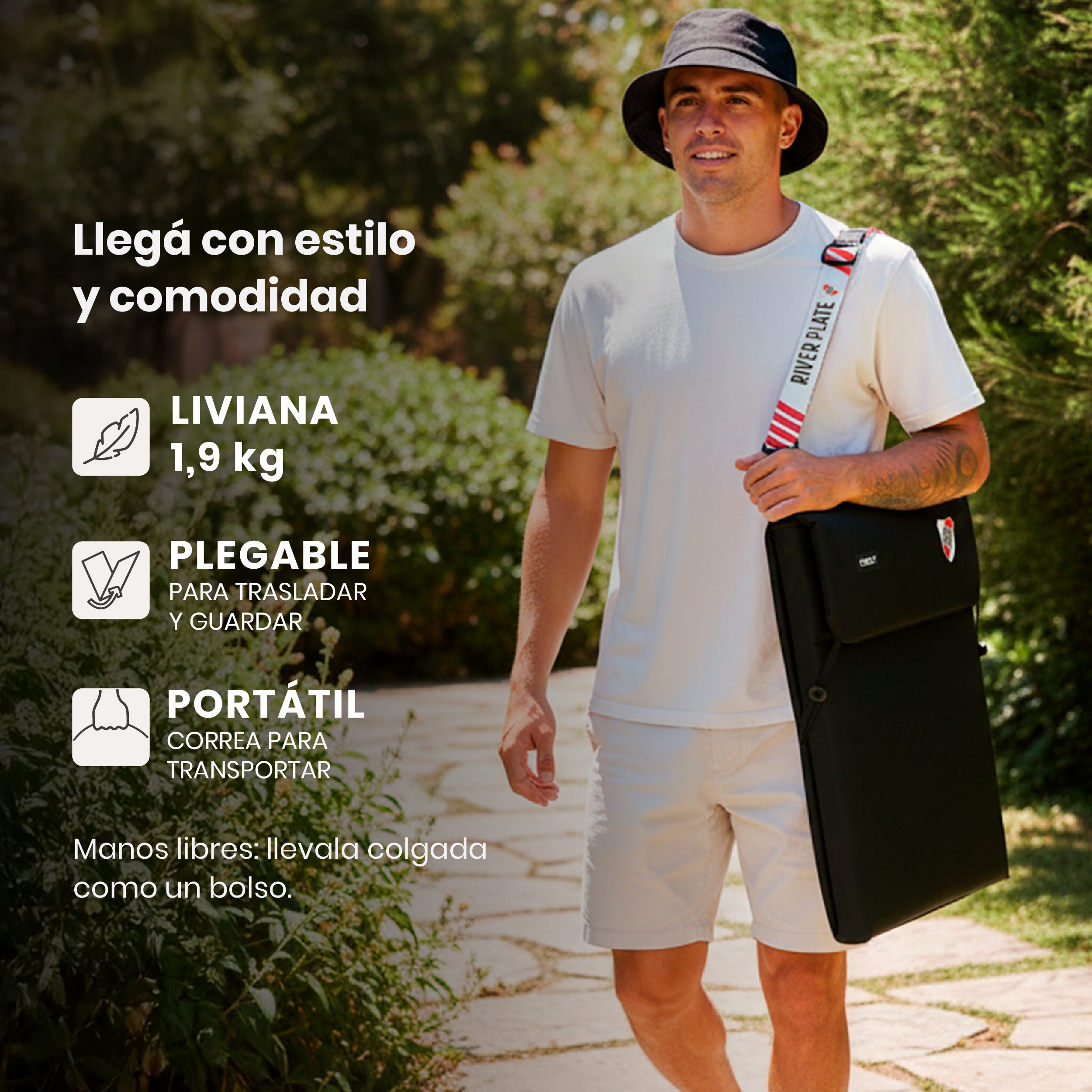 Reposera River Plate ESCUDO