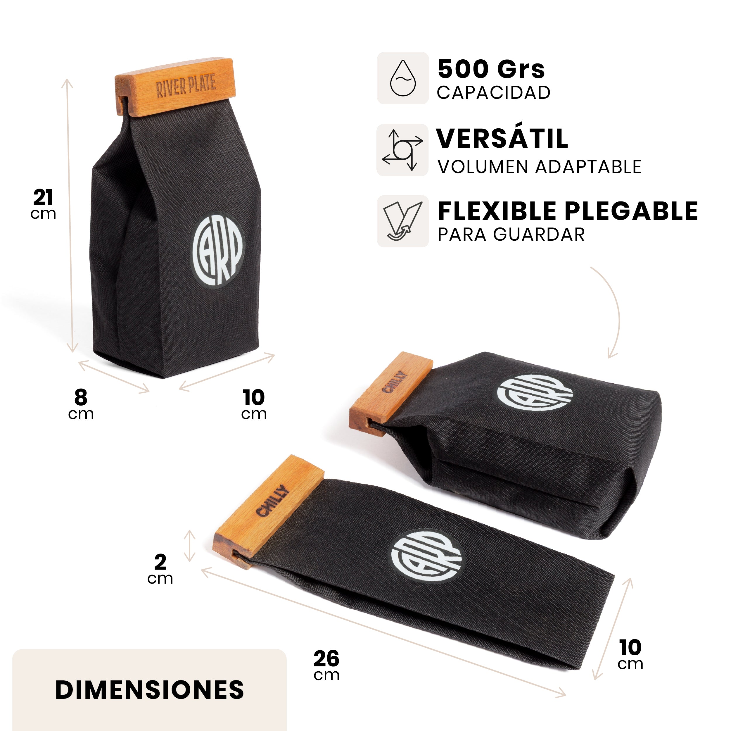 Yerbera 500 grs River Plate CARP