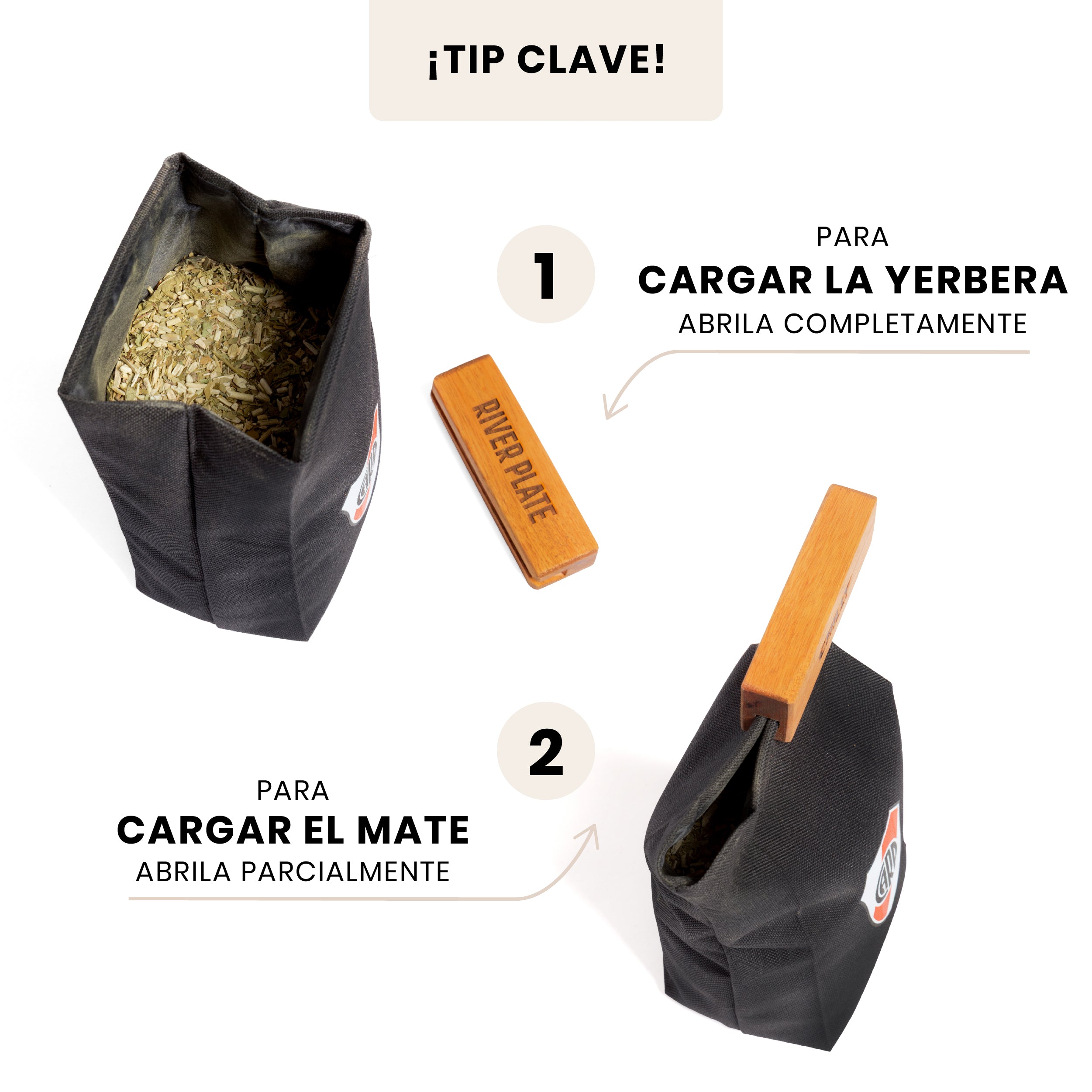 Yerbera 500 grs River Plate CARP