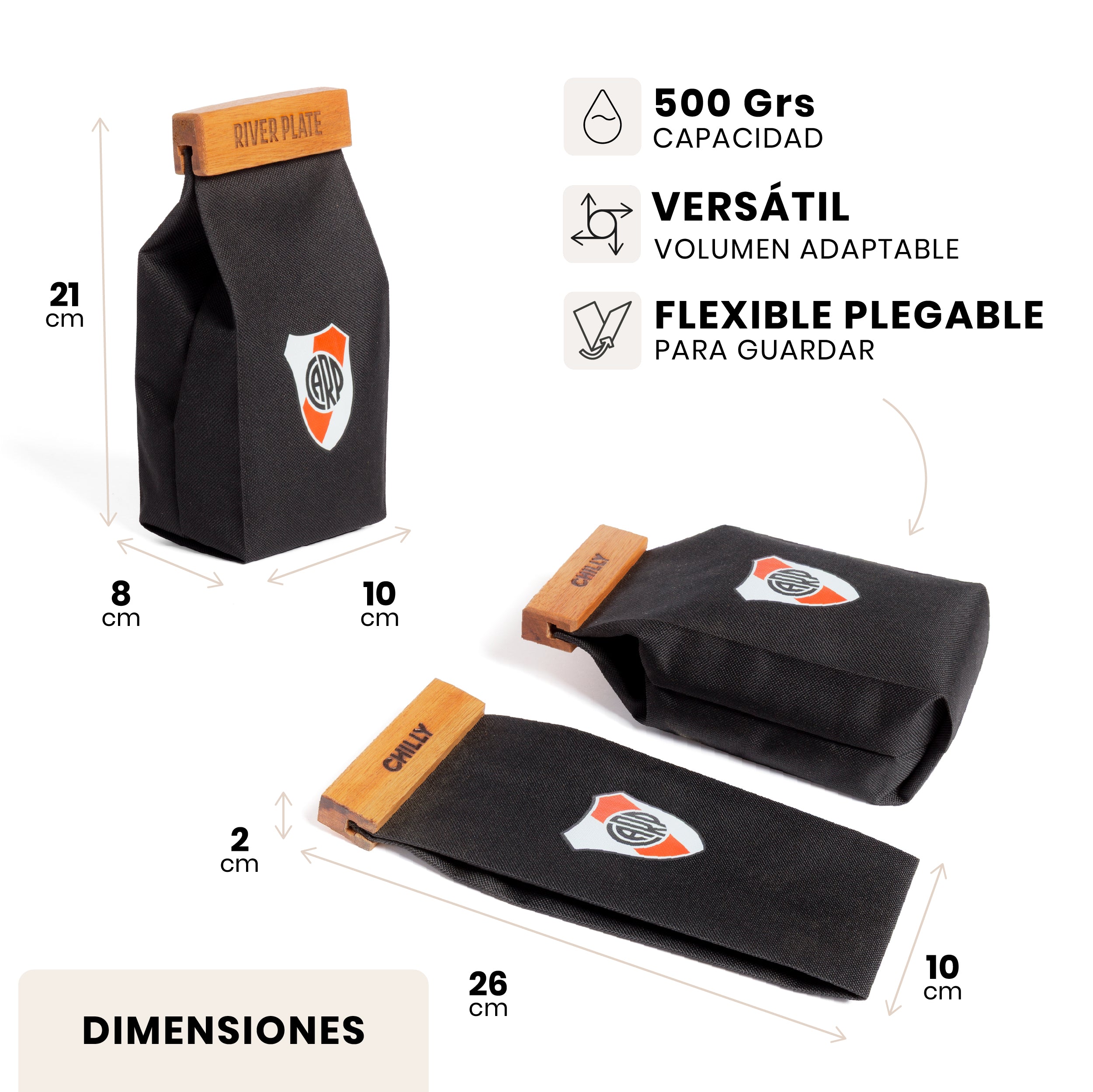 Yerbera 500 gr River Plate ESCUDO