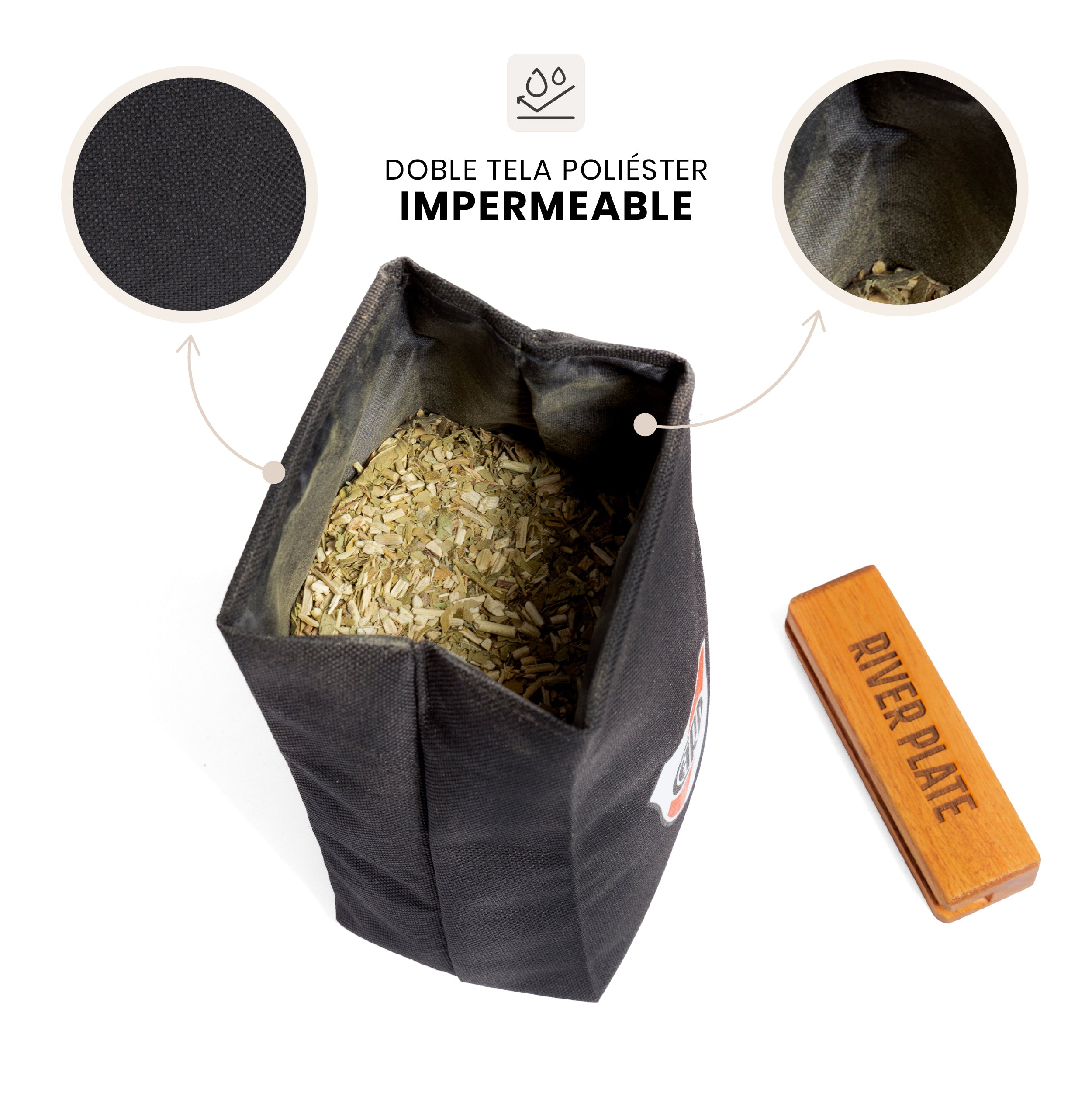 Yerbera 500 gr River Plate ESCUDO